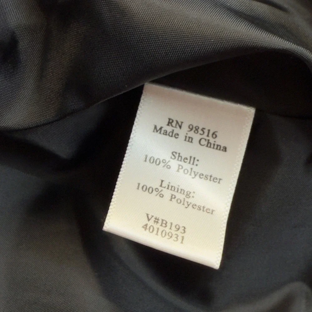 Coldwater Creek Womens Navy Blue Black Paisley Brocade Open‎ Front Jacket S 6-8